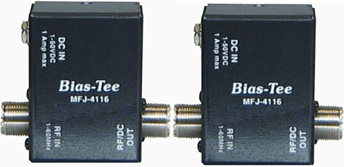 MFJ-4116P,2-BIAS TEE DC POWER INJECTOR, 1-50 VDC, 1A