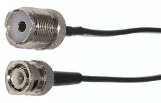 MFJ-5612B, ADAPTOR CABLE, BNC M TO SO239, RG174,3FT(620-3014)
