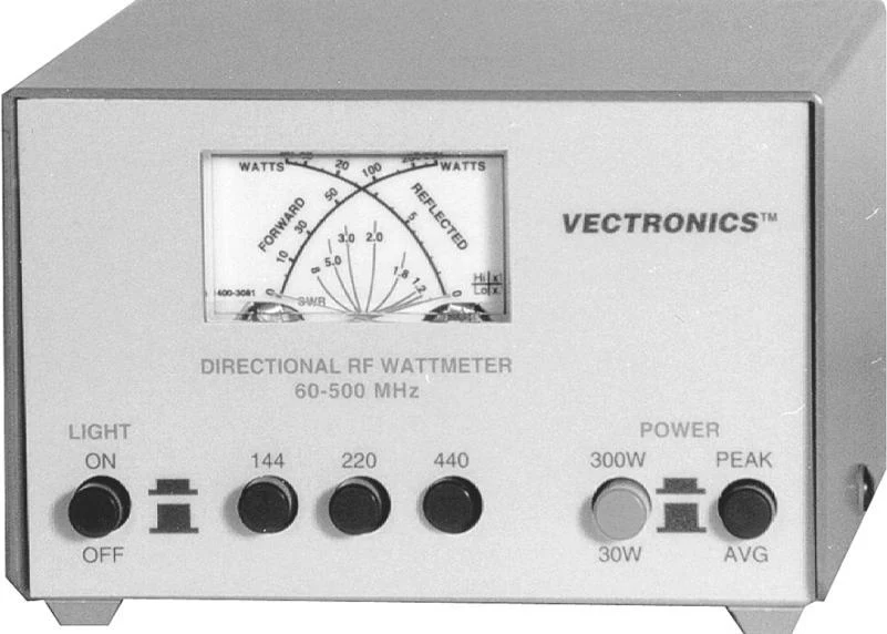 PM-30UVB, 144/220/440 MHz WATTMETER, 30/300W, BNC